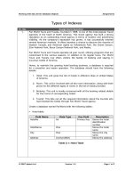 Làm việc với cơ sở dữ liệu SQL Server Đối tượng - ypes các chỉ số ppsx