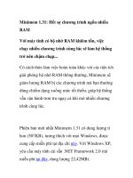 Minimem 1.31: Hết sợ chương trình ngốn nhiều RAM ppt