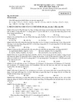Đề thi thử đại học 2011 môn hóa học doc