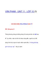 VĂN PHẠM - UNIT 11 - LỚP 10 (3) ppt