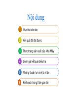 Báo cáo: cách thức thâm nhập thị trường của sản phẩm tại nhà máy Bắc Giang pptx