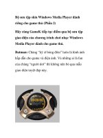 Bộ sưu tập skin Windows Media Player dành riêng cho game thủ (Phần 2) potx