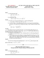 de thi chuyen toan vao 10