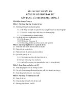 Báo cáo Thực tập tại công ty cổ phần đầu tư xây dựng và thương mại Đông Á