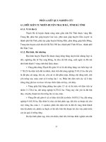 Đánh giá tình trạng hạn hán khí hậu và hiện trạng hệ thống cây trồng tại huyện thạch hà, tỉnh hà tĩnh