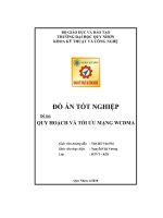 Quy hoạch và tối ưu mạng WCDMA