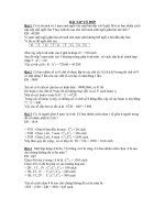 Bài tập + Bài giải Tổ hợp