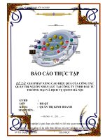 Đồ Án Tốt Nghiệp - Giải Pháp Nâng Cao Hiệu Quả Của Công Tác Quản Trị Nguồn Nhân Lực Tại Công TyTNHH Đầu Tư Thương Mại Và Dịch Vụ Quinn Hà Nội