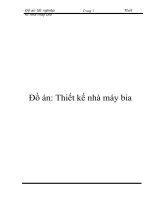 Thiết kế nhà máy bia 26 triệu lít năm