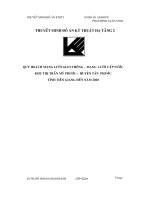 Quy hoạch mạng lưới giao thông  mạng lưới cấp nước khu thị trấn mỹ phước  tỉnh tiền giang đến năm 2020