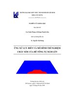 Ứng xử lưu biến và mô hình thí nghiệm chảy xòe của bê tông tự đầm lèn