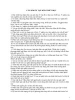 triết học câu hỏi ôn tập và đáp án