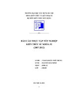 Thực tập tốt nghiệp tại tổng công ty tư vấn xây dựng việt nam, bộ xây dựng, 243A đê la thành, hà nội