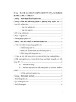 Đánh giá chất lượng dịch vụ của xe khách Hoàng Long ở thành phố Hồ Chí Minh