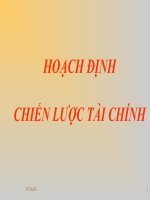 Bài giảng quản trị tài chính chương v hoạch định chiến lược tài chính