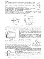 BÀI TẬP CẤU KIỆN ĐIỆN TỬ PHẦN FET