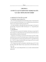 Hoàn thiện hệ thống kiểm soát nội bộ nguyên vật liệu tại công ty tnhh thương mại Ánh Việt