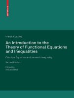 An introduction to the theory of functional equations and inequalities
