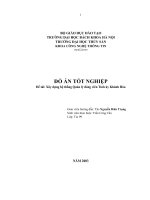 Xây dựng hệ thống quản lý đảng viên tỉnh ủy khánh hòa