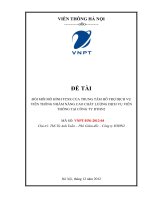 Đổi mới mô hình TCSX của Trung tâm hỗ trợ dịch vụ Viễn thông nhằm nâng cao chất lượng dịch vụ viễn thông tại Công ty Điện thoại Hà Nội