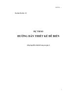 Dự thảo hướng dẫn thiết kế đê biển