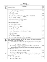 ĐỀ CƯƠNG MÔN MẠCH ĐIỆN ĐỀ 03: ĐÁP ÁN