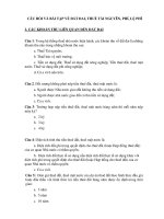 Câu hỏi ôn tập thi Công chức thuế: CÂU HỎI VÀ BÀI TẬP VỀ ĐẤT ĐAI, THUẾ TÀI NGUYÊN, PHÍ, LỆ PHÍ