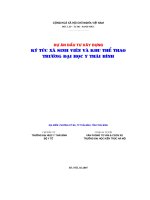 Dự án đầu tư xây dựng ký túc xá sinh viên và khu thể thao trường đại học y thái bình