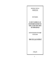 Cấu trúc tài chính của các doanh nghiệp ngành dệt may ở khu vực miền trung trong tiến trình hội nhập (tóm tắt)