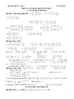 Bài tập theo chuyên đề từ lớp 7 lên lớp 8