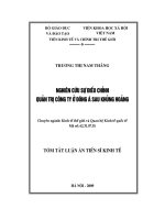 Nghiên cứu sự điều chỉnh quản trị công ty ở Đông Á sau khủng hoảng