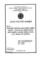Đề tài tìm hiểu phương pháp điều khiển trượt ứng dụng thiết kế bộ điều khiển cho hệ thống nâng vật trong từ trường
