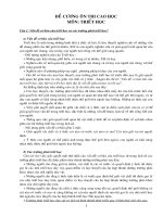 đề cương ôn thi cao học môn triết học