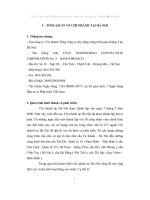 Thực tập tại Chi nhánh Tổng công ty xây dựng công trình giao thông 4 tại Hà Nội