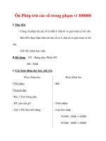 Giáo án môn Toán lớp 3 :Tên bài dạy : Ôn Phép trừ các số trong phạm vi 100000 pot