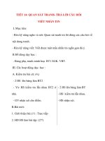Giáo án lớp 2 môn Tập Làm Văn: TIẾT 14: QUAN SÁT TRANH- TRẢ LỜI CÂU HỎI VIẾT NHẮN TIN docx