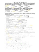 ĐỀ THI THỬ TỐT NGHIỆP THPT 3 pps