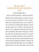 Báo cáo nghiên cứu khoa học: 