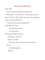 Giáo án lớp 2 môn Tập Đọc: Bài 60 : CHÁU NHỚ BÁC HỒ pdf