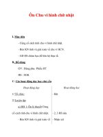 Giáo án môn Toán lớp 3 :Tên bài dạy : Ôn Chu vi hình chữ nhật docx