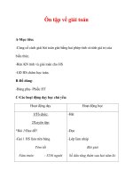 Giáo án môn Toán lớp 3 : Tên bài dạy : Ôn tập về giải toán pptx