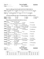 Test on English Time: 15 minutes pot