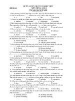 ĐỀ ÔN LUYỆN THI TỐT NGHIỆP THPT MÔN TIẾNG ANH 12 - ĐỀ SỐ 14 pot