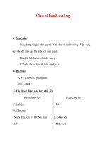 Giáo án môn Toán lớp 3 :Tên bài dạy : Chu vi hình vuông pot