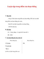 Giáo án môn Toán lớp 3 :Tên bài dạy : Luyện tập trung điểm của đoạn thẳng pdf