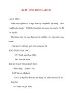 Giáo án lớp 2 môn Tập Đọc: Bài 19 : SÁNG KIẾN CỦA BÉ HÀ doc