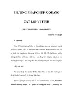 PHƯƠNG PHÁP CHỤP X QUANG CẮT LỚP VI TÍNH(X-RAY COMPUTED – TOMOGRAPHY) pot