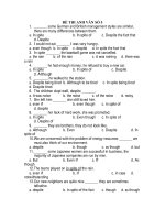 ĐỀ THI ANH VĂN SỐ 5 ppsx