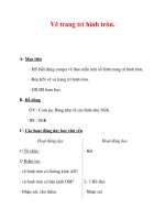 Giáo án môn Toán lớp 3 :Tên bài dạy : Vẽ trang trí hình tròn. ppt