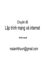 Chuyên đề Lập trình mạng và internet pdf